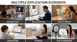 Cintoe Pantalla Inteligente de 32 <span class=keywords><strong>Pulgadas</strong></span>, Pantalla Táctil Portátil, <span class=keywords><strong>Televisor</strong></span> Inteligente Móvil Recargable, Tableta Android 13, Televisión Giratoria - Product Image 5