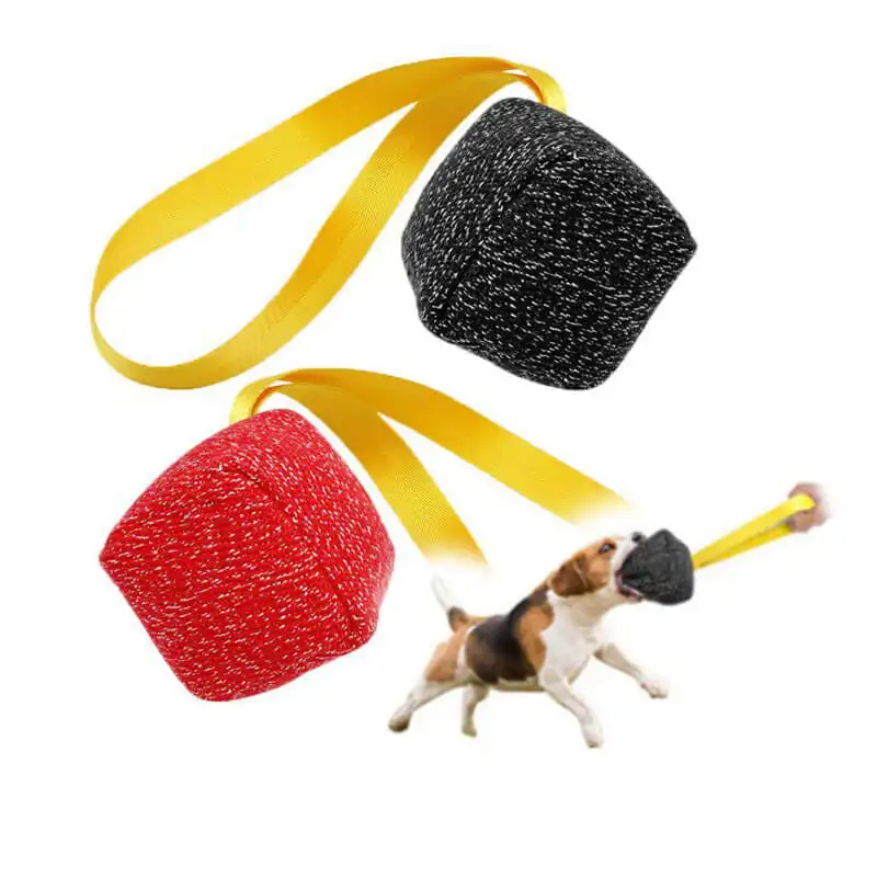 BOTO Factory Perros Mordedura Tugs Almohada Entrenamiento Cuerda de nailon Mango Tug Toy Indestructible Nylon Perro Juguete Mascota Masticar Juguete