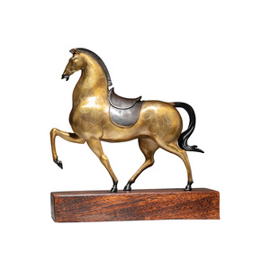 <b>Copper</b> And Gold Years <b>Copper</b> Horse Ornament Animal Shape <b>Table</b> Decor Gift For Congratulations All Seasons - Product Image 1
