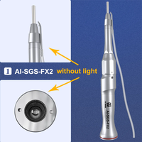 AI--FX2 Pièce droite pour implant dentaire, non optique, multiplicateur 1:2, avec spray externe, fraises chirurgicales en acier inoxydable pour usage médical