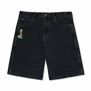 Shorts en jean en coton surdimensionnés pour hommes, streetwear personnalisé, OEM, déchirés, brodés, baggy - Product Image 2
