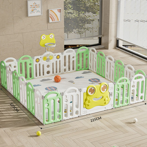 Recinto Pieghevole in Plastica per Bambini, Box Portatile per Giochi Interni ed Esterni, Cancello di Sicurezza per Bambini e Neonati - Product Image 2