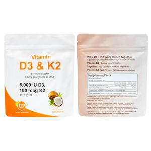Vitamina D3 y K2 Softgels de alta calidad Fórmula natural para soporte diario y nutrición Vitamina D3 - Product Image 3