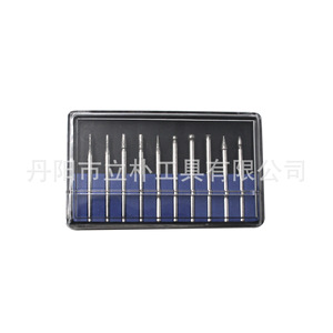 Juego de brocas para taladro de uñas Mr Drill, 10 Uds., agujas cónicas de diamante para pulir, herramienta multifuncional portátil en caja para manicura y tallado - Product Image 2