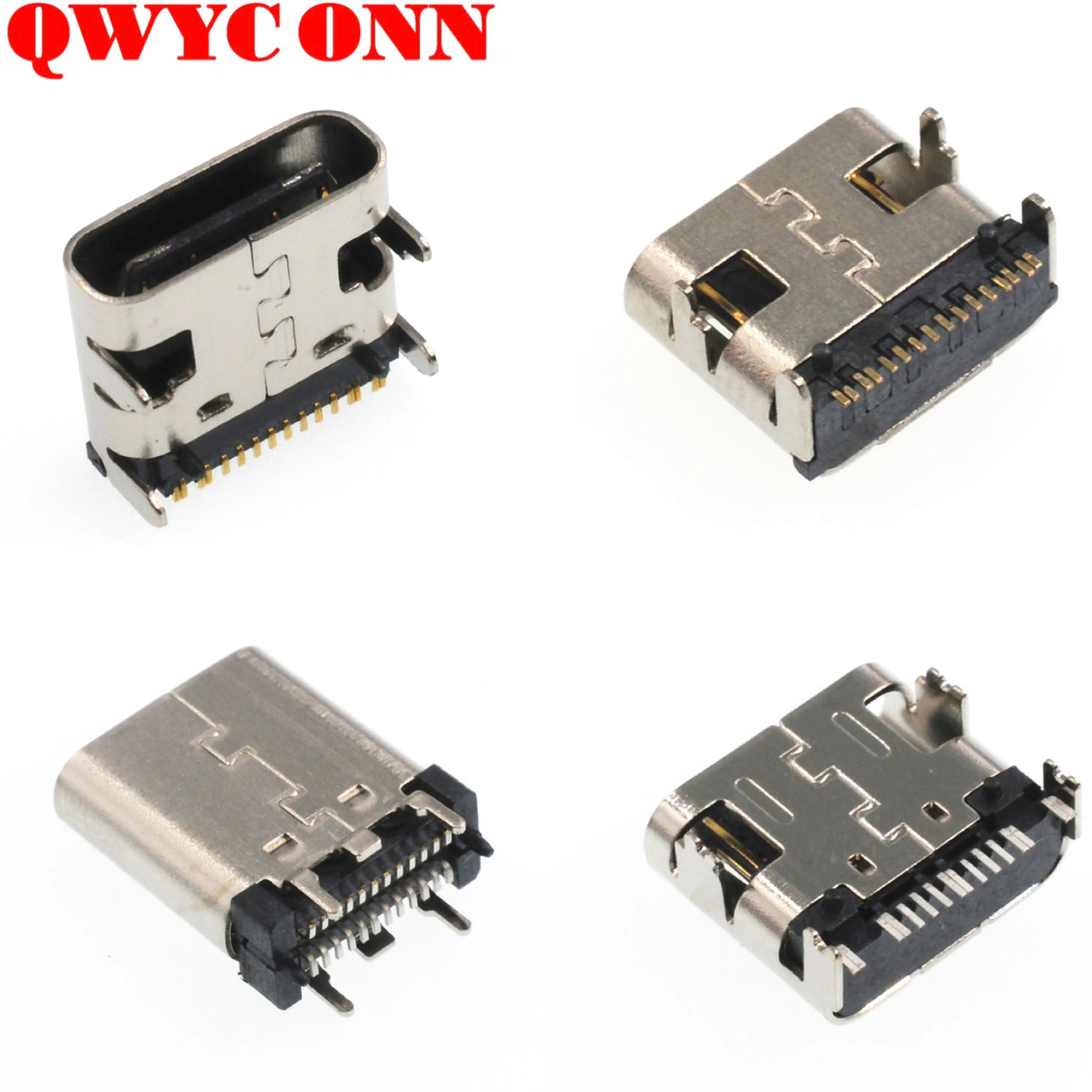 Micro Mini 3.0 Tipo-Socket c 16p tomada usb Macho Usb-c 2.0 de Ouro À Prova D' Água Tipo A B C Plug 2 3-10 24pin Conector Usb Fêmea smt