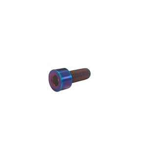 Vis en alliage de titane GR5 pour moto et vélo, anodisées bleues, à tête bouton/hexagonale/cylindrique, <span class=keywords><strong>M5</strong></span> M6 M8, à entraînement hexagonal interne - Product Image 3