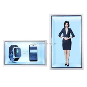 32 43 49 55 Oem Odm Transparent Touch Screen Lcd Advertising Display Box Lcd Display With Metal Box