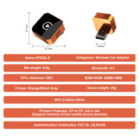 Module CarPlay intelligent portable connecté Android, filaire et sans fil, à branchement direct, avec garantie 1 an – Meilleures ventes