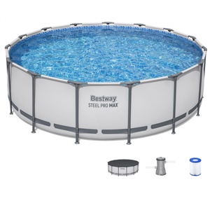 Piscina <span class=keywords><strong>Bestway</strong></span> 56438 Easy Set, Piscina Elevada con Marco Metálico, Gran Capacidad de Agua - Product Image 1