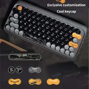 Lofree Dual-model Wireless 2.4 for <strong>Bluetooth</strong> Mechanical <strong>Keyboard</strong> <strong>Mouse</strong> Set Gateron for Laptop IPad-Multi-platform Tea Roller Dot - Product Image 3