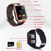 Montres intelligentes pour hommes DZ09 avec écran couleur HD numérique, appels Bluetooth, bracelet sportif, étanche, grande capacité de stockage TF, compatible Android et iOS
