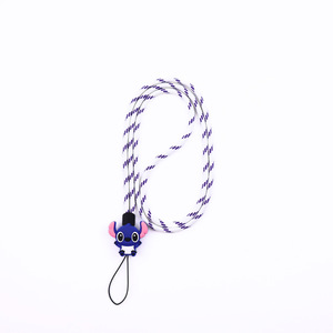 Cartoon Character Phone <b>Lanyard</b> 4Mm <b>Polyester</b> Adjustable Neck Strap With Silicone Pendant For Student ID Keychain Anti Loss - Product Image 5