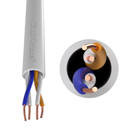 Câble Ethernet Cat5e U UTP en cuivre PVC 2x2x0.52mm, câble LAN d'intérieur basse tension pour la transmission de données réseau de bureau