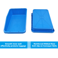 JOIN [Robuste] Bac de sécurité aéroportuaire pour bagages, bac de tri en plastique durable pour les points de contrôle et la sécurité des compagnies aériennes