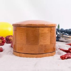 برطمان توابل مطبخ خشبي من الخيزران ، برطمان زيت ملح - Product Image 3