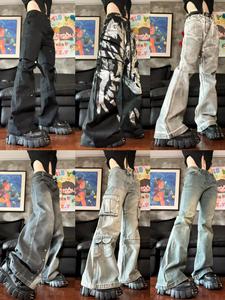 <span class=keywords><strong>Jeans</strong></span> a Vita Alta da <span class=keywords><strong>Donna</strong></span>, <span class=keywords><strong>Jeans</strong></span> <span class=keywords><strong>Cargo</strong></span>, Pantaloni Larghi, Stili Casual Estivi, Pantaloni in Denim all'Ingrosso, <span class=keywords><strong>Jeans</strong></span> a Gamba Larga per <span class=keywords><strong>Donna</strong></span> - Product Image 6