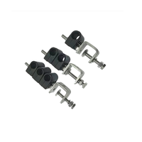 Pince de raccordement 1/2 pouce, pince à câble 1/2/3 voies avec support à clipser pour câble coaxial de 1/2 pouce pour tour de téléphonie mobile