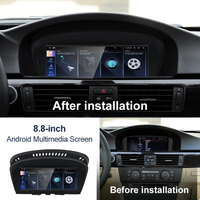 Écran multimédia style voiture original 8,8 pouces, autoradio Android pour BMW Série 5 E60 E61 E63 Série 3 E90 E91 E92