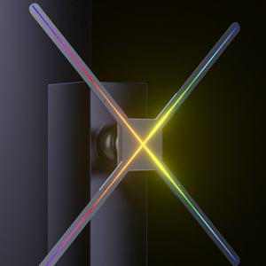Ventilateur holographique 3D publicitaire, ventilateur d'affichage holographique, <span class=keywords><strong>projecteur</strong></span> holographique 3D à LED - Product Image 4