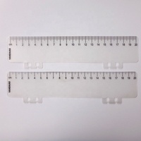 Règle en PVC à motif mignon, personnalisable, style tendance, pour étudiants, avec logo personnalisé imprimé en sérigraphie, pratique pour la publicité promotionnelle