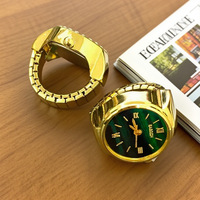 Montre de mode transfrontalière en forme d'anneau pour hommes et femmes, design minimaliste, tendance, créative, modèle personnalisé JZ0002, directement de l'usine