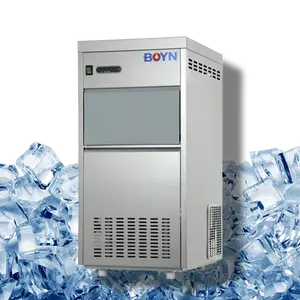 Máquina comercial para hacer escamas de hielo, tienda automática de té con leche, compatible con personalización, máquina para hacer hielo con acero inoxidable