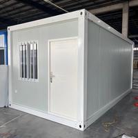 Maison Modulaire Préfabriquée Détachable Type Conteneur Étanche et Isolée pour Bureau Temporaire sur Site d'Usine