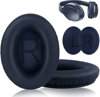 Coussinets d'oreille de remplacement doux et confortables en cuir protéiné pour écouteurs sans fil Bose QC45/QC35/QC25/QC15/AE2/i