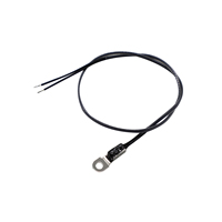 Capteur de température thermistance NTC à anneau de connexion avec fil noir pour détection de température de surface de batterie et moteur, résistance personnalisée