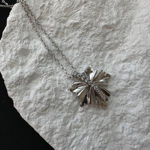 สร้อยคอเงินแท้ S925 พร้อมจี้เพชรทรงกลม สไตล์วินเทจ หรูหราเบาๆ ดีไซน์เฉพาะ สร้อยคอแบบคล้องคอ - Product Image 5