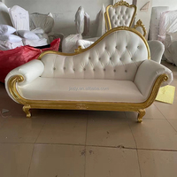 Meubles commerciaux de luxe à louer, canapé royal à dossier haut, chaises trône dorées pour mariage, galas et événements
