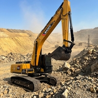 Excavatrice sur chenilles SANY SY365 d'occasion efficace, 36 tonnes, remise à neuf, avec vérins KYB et pompe Kawasaki incluses, idéale pour roches dures