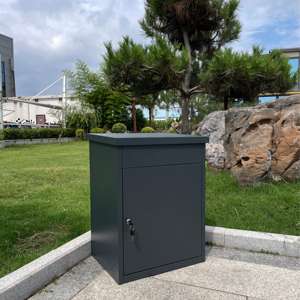 Fabricant de boîtes aux lettres en métal, boîte de livraison de colis avec tige hydraulique à gaz, boîte de dépôt de colis en métal, boîte aux lettres extérieure avec amortissement silencieux - Product Image 4