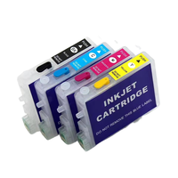 Cartouche d'encre de recharge T0441-T0444 avec puce pour Epson Stylus C64 C66 C84 C84N C84WN C86 CX3600 CX3650 CX4600 CX6400 CX6600