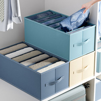 Boîte de rangement pour vêtements transfrontalière, pliable en tissu multicouche, capacité 12L, compartiments empilables, design moderne
