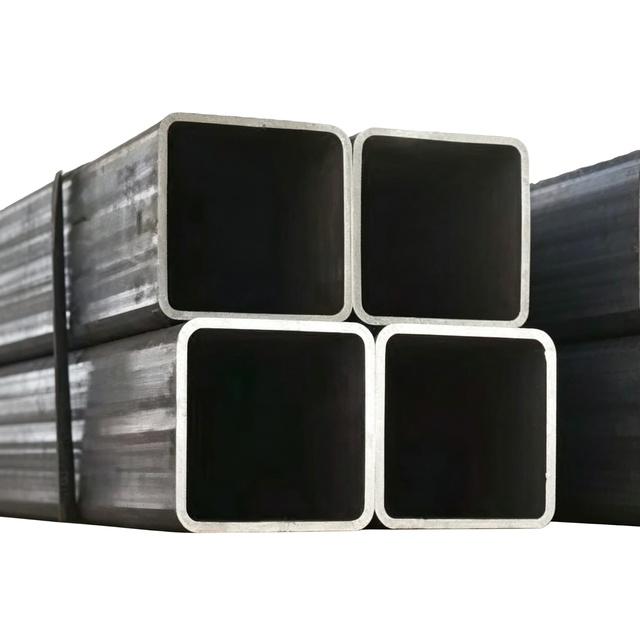 China Manufacturer Low Price Carbon Square Rectangular Tube Q235 Q345 Black Hollow Section MS Steel Pipe Bulk Supply