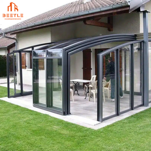 Enceintes de piscine en aluminium rétractables-couvertures toutes saisons personnalisées pour patio et jardin - Product Image 2