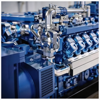 ALEO XE-512F Erdgas-Stromgenerator 1125kVA Wasserkühlung Automatischer Start Fernstart 50Hz für Verarbeitungsanlagen