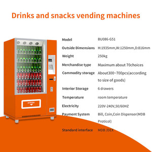 ZXvending 24 Hours Self Auto Service Snack and Beverage Vending <b>Machine</b> - Product Image 3