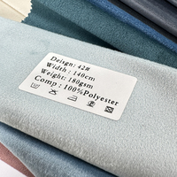 170gsm Günstiger Preis Holland Velvet Fabric aus dem Nahen Osten Niederlande 100% Polyester Strick kette für Mädchen Sofa Polsterung