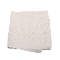 Couverture-serviette unie en coton tricoté 100% doux, motif floral de dessin animé, anti-bactérienne, style européen et américain, pour nouveau-né, usage domestique