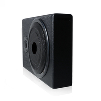 Subwoofer Activo GMINJOO Slim de 8 Pulgadas, 200W, 4 Ohmios, Bajo el Asiento, Bajos Profundos para Auto y Camioneta, OEM