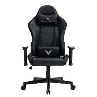 Stuhl – chaise de jeu d'ordinateur en cuir PU avec éclairage Led, fauteuil de jeu avec Massage