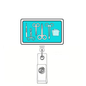 ชุดกระดุมแบบดึงได้ง่ายสำหรับแพทย์อุปกรณ์เสริมตราสัญลักษณ์ทางการแพทย์คลิปหนีบป้ายอะคริลิคแบบพับเก็บได้ - Product Image 6