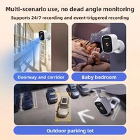 Sonnette de porte sans fil à aspiration électromagnétique, caméra en alliage d'aluminium ABS, modèle Smart Home, vision nocturne HD, WiFi 4G, application CamHi