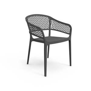 Set di 4 Sedie Saona in Plastica Riciclata, Stile Moderno e Confortevole, Arredamento da Giardino - Product Image 1