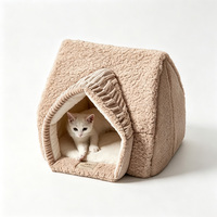 Nichoir d'hiver pour animaux de compagnie Yangyangpet Pure Sleep, entièrement fermé, type grotte pour chat, chaud, respirant et lavable.