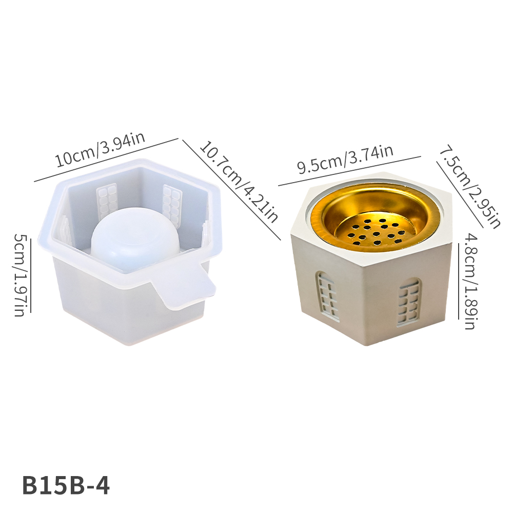 B15B-4 Stampo per Bruciatore di Incenso Bianco