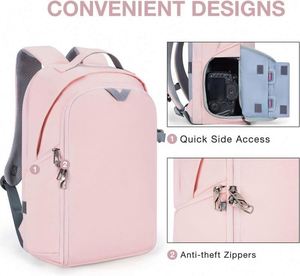 Sac à dos pour appareil photo, sacs et étuis pour appareils photo reflex numériques, compatible avec les ordinateurs portables jusqu'à 13,3 pouces, imperméable avec housse de pluie, support pour trépied, échantillon gratuit - Product Image 3