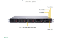Serveur en rack Supermicro SYS-1029P-MT 1U, double socket LGA3647, Intel Xeon, DDR4-2933 ECC, acier, avec ventilateur, en stock